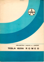 Tesla 1029a - Navod k udrzbe 